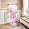 UnboxG Glasvitrine mit LED-Beleuchtung, 3 Ebenen, 1 Tür, Produktbild-Vorschau 1