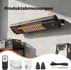 ZMH Promiennik podczerwony zewnętrzny 2000W stopnie grzania Podgląd zdjęcia produktu 7