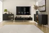AX LIVING Schwarze Sideboard Benvie 154 cm – Glas & Produktbild-Vorschau 3