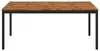 vidaXL Gartentisch Natürlich und Schwarz 147 x 88,5 x 75 cm Produktbild-Vorschau 2
