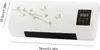 A wall-mounted electric heater with butterfly and floral decorations. Produktbild-Vorschau
