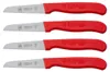 RÖR Küchenmesser gerade rot 4-teilig scharf hochwertiger Produktbild-Vorschau 2