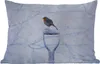 MuchoWow® Outdoor Kissen - Rotkehlchen - Winter - Garten - Produktbild-Vorschau 1