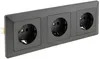 MILOS Set 3 prises + cadre triple 250V~/ 16A, Anthracite Voir les images du produit 3