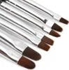 Set de 7 pinceaux ovales noirs pour gel Voir les images du produit 2