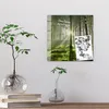DEQORI Magnettafel Glas 30x30 cm 'Waldlichtspiele' Produktbild-Vorschau 4