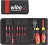 A set of screwdrivers and bits laid out in a black fabric roll-up case, with the case closed above. Náhľad obrázku produktu