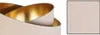 A close-up view of a cream-colored lampshade with a gold interior. Produktbild-Vorschau
