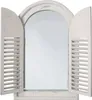 Esschert Design Spiegel mit Jalousie antik weiß; WD05 Produktbild-Vorschau 1