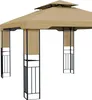 paramondo Deluxe Gartenpavillon, 4 x 3 m, beige wetterfest, Produktbild-Vorschau 3