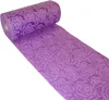 Dekoflor® 300mm x 5m Tischläufer Rosenmuster lila Deko Produktbild-Vorschau 1