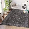 Tapiso Teppich RITZ Vintage Braun Schwarz Wohnzimmer Produktbild-Vorschau 1