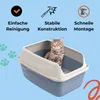XXL Extra hohe Katzentoilette offene Katzenklo mit hohem Produktbild-Vorschau 6
