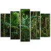 5-teiliges leinwandbild natur regenwald 100x70 cm Feeby Produktbild-Vorschau 2