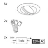 Paulmann 99377, Wohnzimmer, Edelstahl, Transparent, GX5.3, Produktbild-Vorschau 8