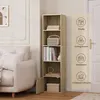 EUGAD Bücherregal mit 5 Fächern, mit 1 Tür, aus MDF, Produktbild-Vorschau 3