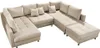 riess-ambiente XXL Wohnlandschaft KENT 305cm champagner Produktbild-Vorschau 14