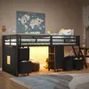 Letto a soppalco Merax, 90x200 cm, letto per bambini con 7 Anteprima dell’immagine prodotto 1