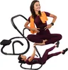 A collage of two images showing a woman using an ab workout machine and another woman sitting with the machine. Produktbild-Vorschau