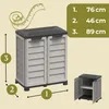 Gartenschrank Wetterfest Outdoor Kunststoff Schrank Produktbild-Vorschau 2