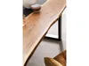 Esstisch 140x90 Akazie Baumkante mit Epoxidharz schwarz Produktbild-Vorschau 3