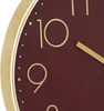 Silent Wanduhr Schlafzimmer-Uhr mit Silent-Mechanik, rot, Ø Produktbild-Vorschau 2