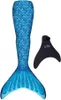 Fin Fun Kostým mořská panna Basic Blue s ploutví S-M Náhled obrázku produktu 1