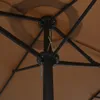 vidaXL Sonnenschirm mit Aluminium-Mast 460x270 cm Taupe Produktbild-Vorschau 5