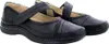 A pair of black leather Mary Jane shoes with straps and a thick sole, presented on a white background. Produktbild-Vorschau
