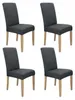 Stuhlhusse 4er Pack - Dunkelgrau - Universal - Stretch - Produktbild-Vorschau 9