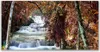 Glasbilder 120x60 Wandbild Druck auf Glas Wasserfall Wald Produktbild-Vorschau 1