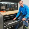Werkbank mit Oberschränken und Lochwand - 120 cm Produktbild-Vorschau 8