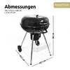deluxe4home® Kugelgrill mit Deckel Ø55 cm I Rollbarer Produktbild-Vorschau 9