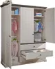 Babyzimmer komplett Set Kiefer weiß mit grau JAANIKA-69, Produktbild-Vorschau 2