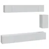 vidaXL 6-tlg. TV-Schrank-Set Weiß Holzwerkstoff -  TV-Möbel Produktbild-Vorschau 3
