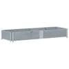 vidaXL Paletten-Aufsatzrahmen Grau 150x50 cm Massivholz Produktbild-Vorschau 1