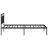 vidaXL Struttura letto con testiera in metallo nero 100x200 Anteprima dell’immagine prodotto 5