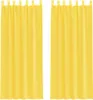 vidaXL Tende in voile con passanti 2 pz. Giallo 140x260 cm Anteprima dell’immagine prodotto 1