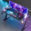 Homdox 160 x 70 cm  Table gaming avec éclairage LED, Voir les images du produit 3