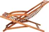 CASARIA Sonnenliege Akazienholz, 160x70x74 cm, creme, Produktbild-Vorschau 3