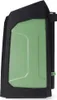 A side view of a black and green outdoor radio. Produktbild-Vorschau