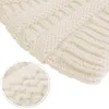 Háčkovaná čepice s culíkem, dámská čepice - BEANIEHUT White Náhled obrázku produktu 3