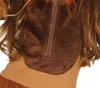 Close-up of the back of a costume with a zipper and faux fur. Produktbild-Vorschau