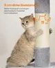 A cat is scratching a sisal-covered post on a cat tree. Produktbild-Vorschau