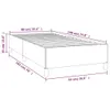 vidaXL Sommier noir 90x190 cm velours Voir les images du produit 7
