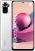 A white Xiaomi Redmi Note 10S smartphone is shown with its screen displaying a marketing image. Podgląd zdjęcia produktu