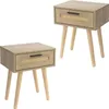 ML-Design 2er Set Nachttisch mit 1 Schublade, 40x50,5x30 Produktbild-Vorschau 1