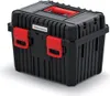 A black and red plastic toolbox is shown against a white background. Anteprima dell’immagine prodotto