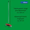 Novaliv Zimmerbesen 30 cm FEINE KUNSTBORSTEN Kehrbesen Rot Produktbild-Vorschau 5