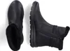 A pair of black winter boots shown from a top-down perspective against a white background. Anteprima dell’immagine prodotto